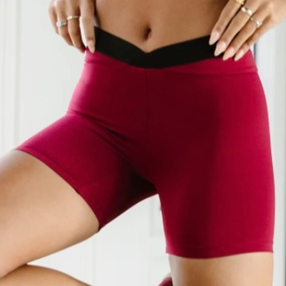 Five Dancewear Racer Short Cranberry Adult XS